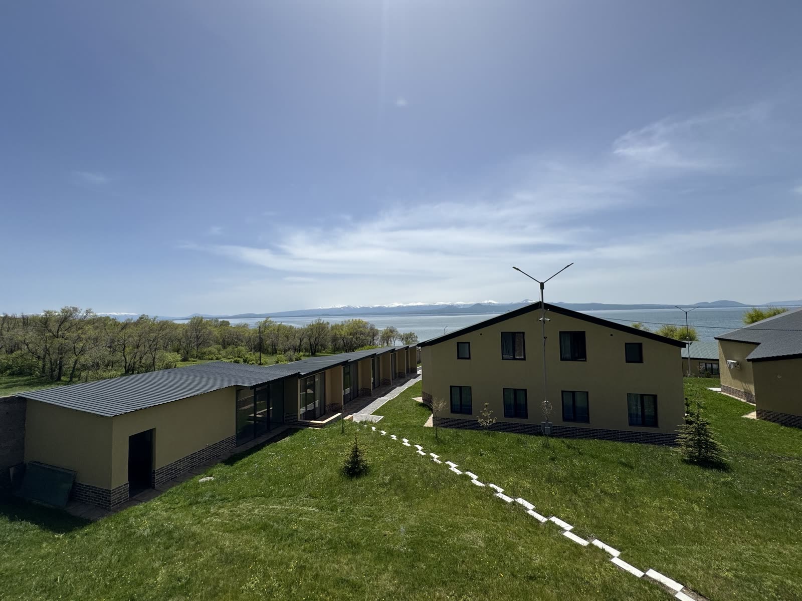 Cottages and Lake Sevan