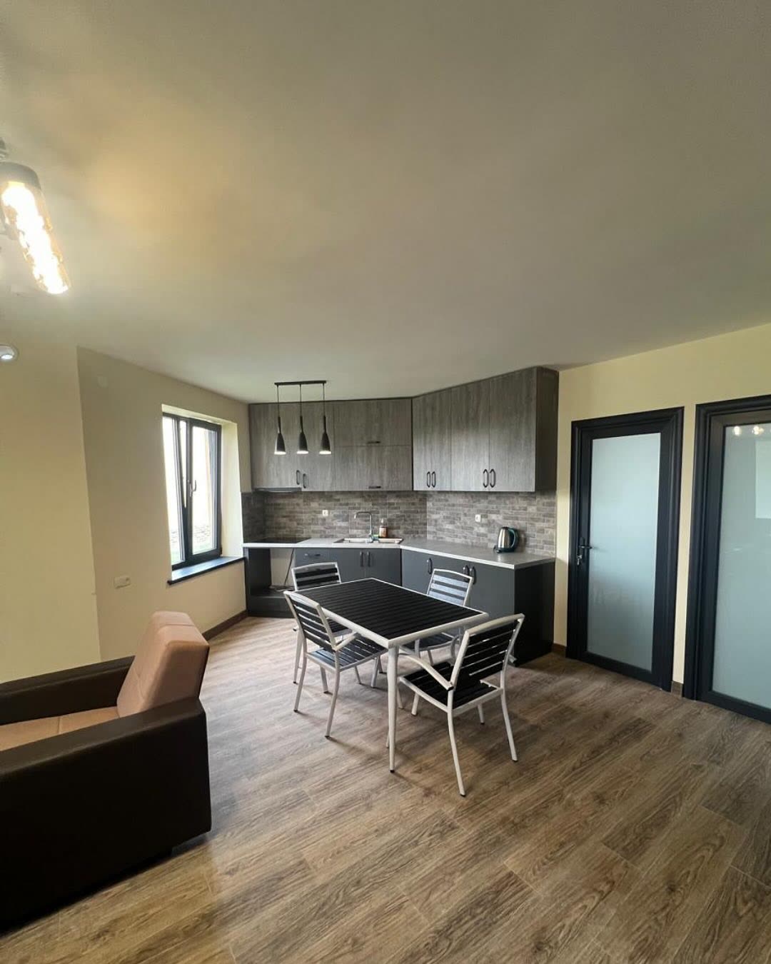 Cottage kitchen and dining area